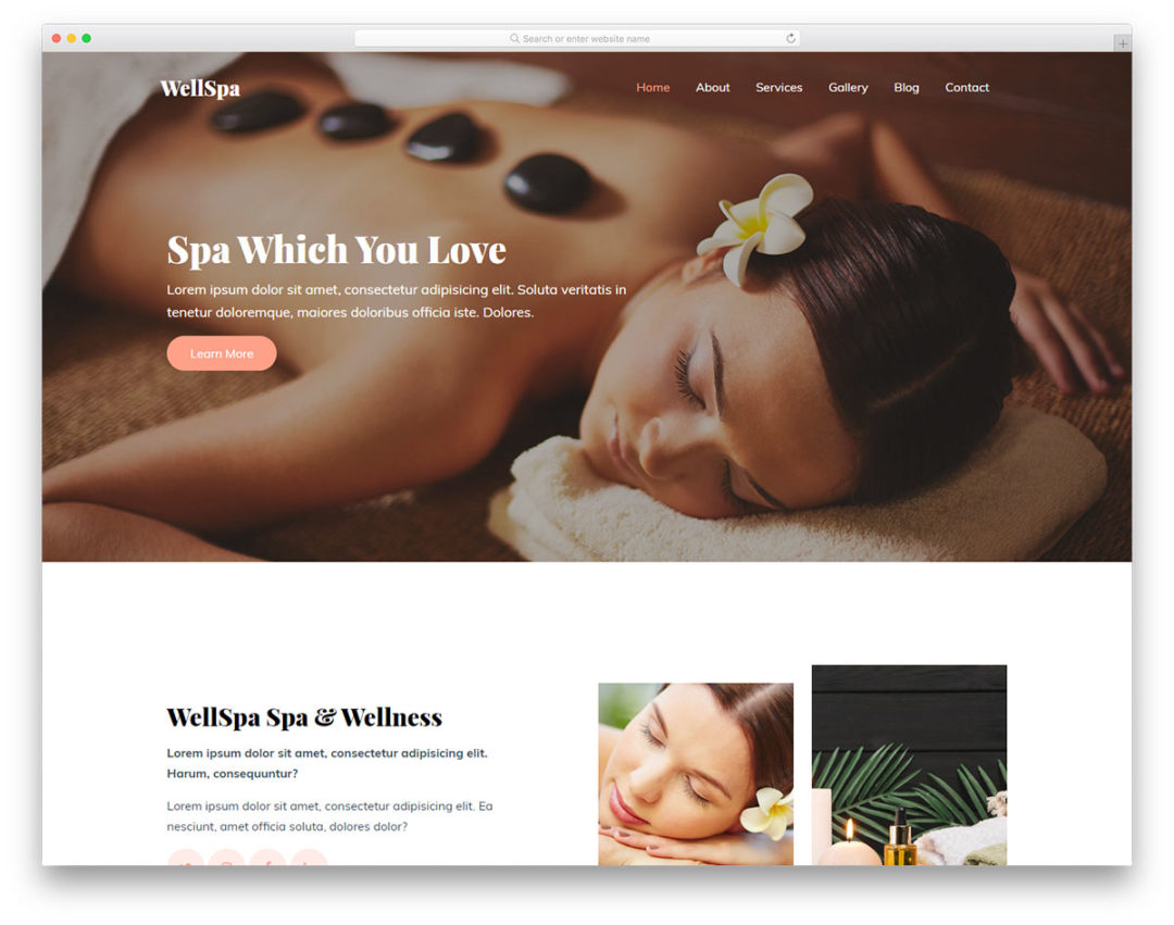 wellspa-free-template